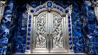 The $80B Mansion Made of Sapphire & Silver | Luxury Mega Mansion Tour