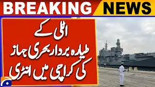 Italy's aircraft carrier docks in Karachi for defence forum | Breaking News