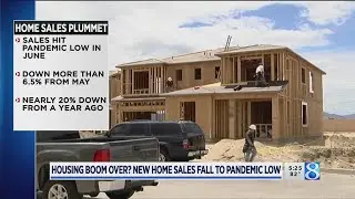 Housing boom over? New home sales fall to pandemic low