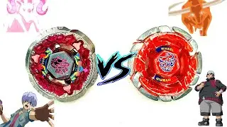 Rock Aries ED145 B vs Dark Bull H145SD - Hyoma vs Benkei - Epic Beyblade Battle!!!
