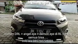 yaris kekinian,   keren itu gak harus mahal bro .. masi bersama RL lighting medan .