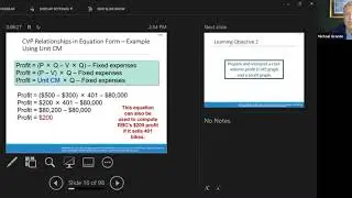 MBA 603 Chapter 5 Cost Volume Profit Power Point Presentation