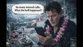 Charlie Sheen Hangover Story (AI Parody) | Afterparty News
