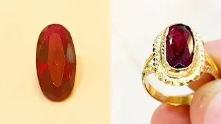 Making a 22k Gold Ruby Ring | Handmade Jewellery | Gold Jewelry Making | 4K Video