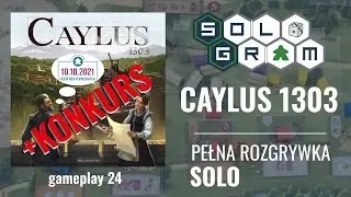 Caylus 1303 | KONKURS 10.10.21 | pełna rozgrywka solo | zasady gry | gameplay 24