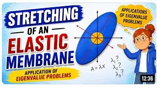 Stretching of an elastic membrane - Application of Eigen value and Eigen vectors