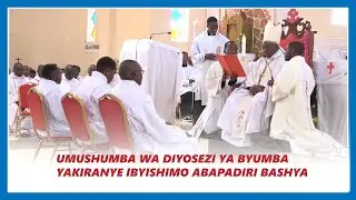 UMUSHUMBA WA DIYOSEZI YA BYUMBA YAKIRANYE IBYISHIMO BYINSHI ABAPADIRI BATATU BASHYA