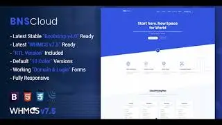 BNSCloud | Multipurpose Hosting with WHMCS Templates | Themeforest Website Templates and Themes