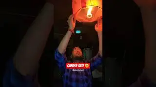 Night Candle Kite 🪁 #candle #candlestick #kite #patang #night #hotairballoon #hotairballoonride