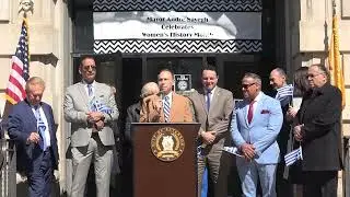Paterson Raises Greek Flag