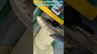 Wire and Cable 630-1250mm Shaftless Magnetic Powder Pay-off Rack Take up Machine Operation Video