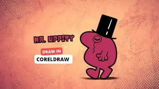 How to Draw Mr. Uppity (Step-by-Step) l Coreldraw | Drawing