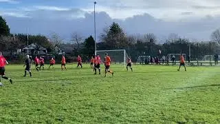 Nathan Sedman hits the bar vs Milnrow FC - 20th December 2020