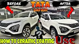 ceramic coating or PPF? | Tata Safari Installed | Ceramic coating cost | #ppfcoating #youtube