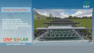 Canal Top solar plant by ONP Solar