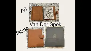 Van Der Spek touch me A5 planner unboxing Tabac color