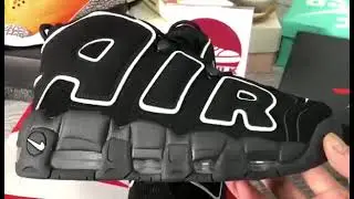 Nike Air More Uptempo Black White 414962-002kickbulk sneakers