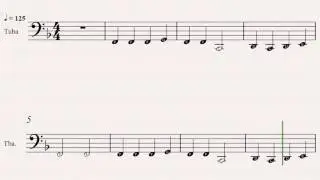 Good King Wenceslas Sheet Music: (20 Easy Christmas Carols For Beginners Tuba - Book 2)