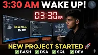 3:30 AM Study Challenge! 🌑 Bash, DSA, SQL & Starting a NEW Project! 🚀