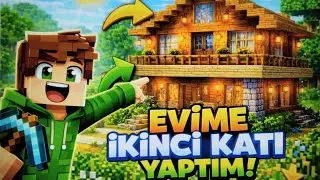 Zümrüt adası - evimin ikinci katını yaptım !! - minecraft