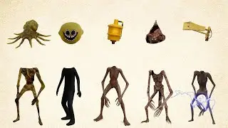 WRONG HEADS SIREN HEAD POOP, SIREN HEAD HOUSE, SIREN HEAD BRAIN EYE, SIREN HEAD OCTOPUS, SIREN HEAD