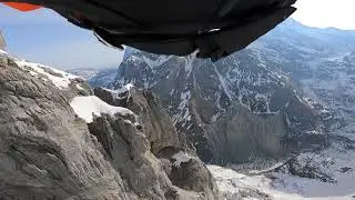 Eiger Ridge Wingsuit Flight POV