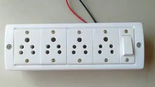 4 socket 1 switch ka connection kaise karen ||  4 socket 1 switch connection krna sikhe 2023
