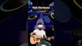Paradiddle VR Drumming with Guitar - 21 Guns #vrchat #gorillatag
