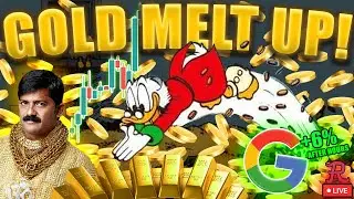 BITCOIN LIVE : GOLD MELTING UP! GOOGL UP 8% AFTER HOURS! BTC HOLDING UP
