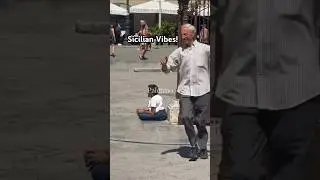 Dancing Through Palermo 💃☀️ | Pure Sicilian Vibes! #italy #travel #youtubeshorts #love #daniele