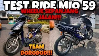 TEST RIDE MIO TRONDOL ROAD RACE TER-RAPIH! | YAMAHA MIO DORODOD ENAK DIPAKE WHEELIE!!!
