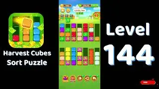 Harvest Cubes Level 144 Walkthrough | Sort Puzzle | Solutionguruji