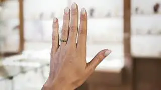 Vintage Flower Openwork Gold Black Diamond Engagement Ring - Ann No. 37
