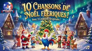 Santa's Christmas Gift For You 🎁 10 Magical French Songs Animated Collection