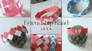 5 Easy Paper Friendship Bracelet✨🌷🤌❤️ || Easy handmade paper friendship bands || #yt #friendship
