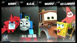 Rotom Dex vs Thomas the Tank Engine vs Mator vs SpongeBob & Patrick