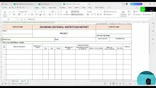 IMR REPERT (Incoming material inspection report)