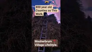 Walking Through A Remote Mountain Village.  #trendingvideo #nangmavalleytrek #climbingkarakorum