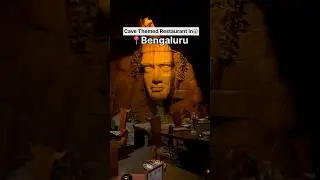 Cave Themed Restaurant in Bengaluru 😰😱 #shorts #cave #bengaluru #themerestaurant #gufha #ytshorts