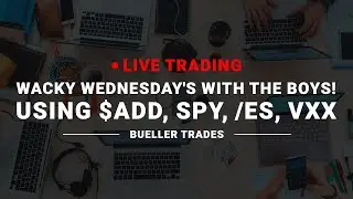[Live Trading] Wacky Wednesday's With the Boys! Using $ADD, SPY, /ES, VXX