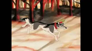 Soviet wolf run cycle (vintage cartoon style/Don Bluth style)