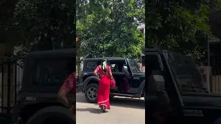 🥵&hearts;️ tamilnadu mayiladuthurai ponnu mass cute saree girl driving thar