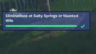 ✅ Eliminations at Salty Springs or Haunted Hills - Fortnite Week 2 Season 8