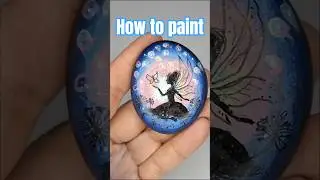 how to paint #acrylicpainting #art #kamyk #howtopaint #creative #pebble #fairytales #olgax #clay