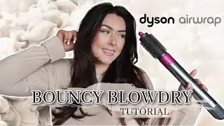 КАК СДЕЛАТЬ ВОЛОСЫ ПУШИСТЫМИ С ПОМОЩЬЮ КРУГЛОЙ ЩЕТКИ DYSON AIRWRAP | РУКОВОДСТВО ПО DYSON MAMA REID