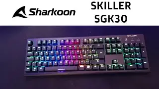 Sharkoon SKILLER SGK30 - Khali Red switches - cheap RGB mechanical keyboard [Unboxing & review]