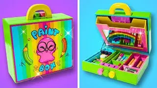 САМЫЕ ПРОСТЫЕ органайзеры для стола 📚 DIY-хранение с секретными отделениями для карандашей и книг