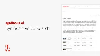 Introducing Synthesis Voice Search