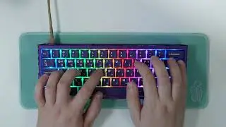⌨ Typing test ⌨ - Holy60 purple with Taishan HE switches and GMK Purple Night