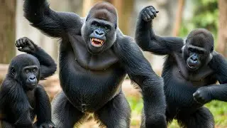 Funny Gorilla Dance - Do Gorillas Dance?